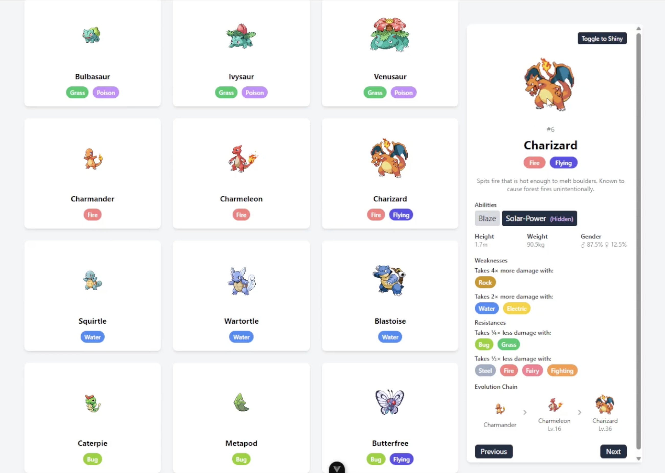 Pokedex Website & Minigame